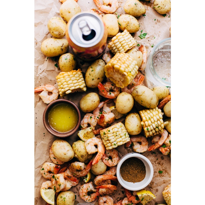 TÚI BỘT GIA VỊ LUỘC - HẤP - SỐT - CHIÊN HẢI SẢN Louisiana Crawfish Shrimp &amp; Crab Boil Seasoning, 454g (16 oz)