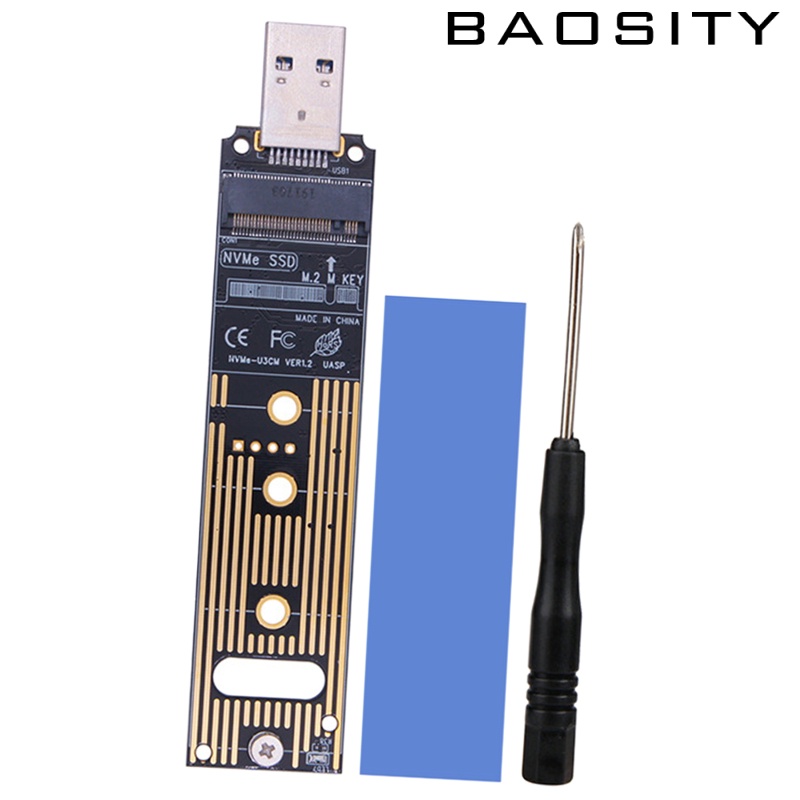 [BAOSITY]NVME to USB 3.1 Adapter Type A Card Converter Reader with Key B/Key B+M