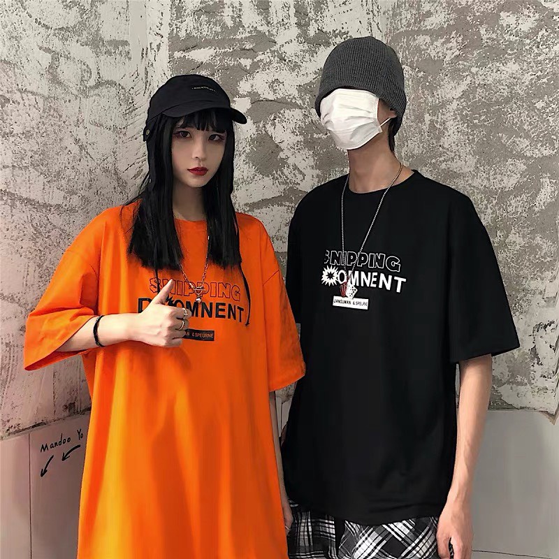 Áo thun tay lỡ unisex nam nữ form rộng oversize AT507