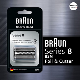 Bộ màng lưỡi braun 83m cho các đời máy cạo râu braun series 8 chính hãng