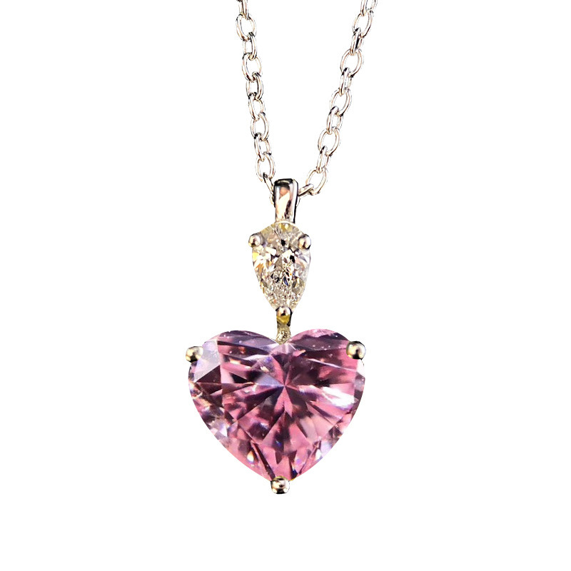 S925 Silver Ladies Elegant Diamond Necklace