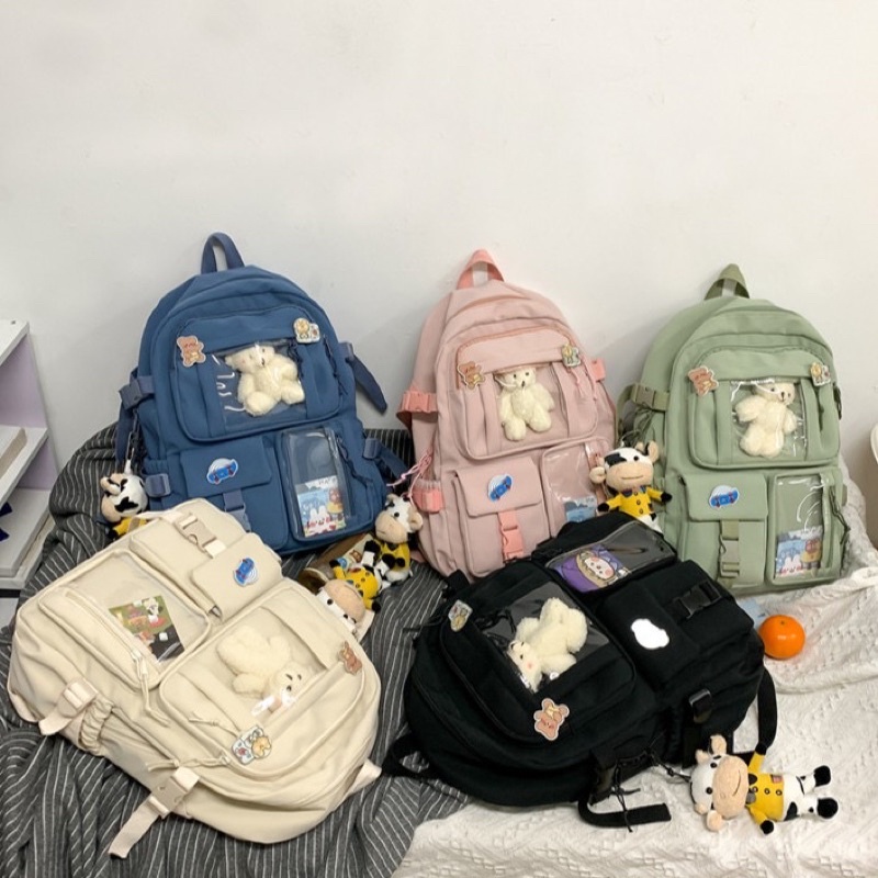 Balo Ulzzang Hàn Quốc nam nữ chống nước, balo đi học Ulzzang 604ULZ