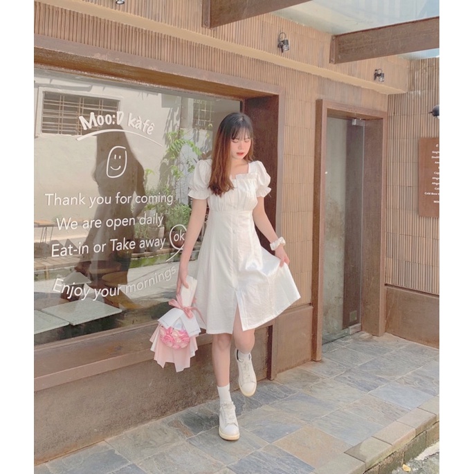 ] 🌱 ĐẦM TRẮNG TIỂU THƯ *MINE* DỄ THƯƠNG 🌱 VÁY TRẮNG * MINE*