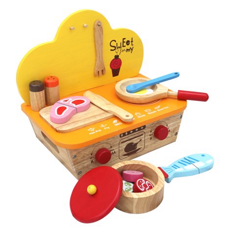 Combo đồ chơi Nhà bếp Winwintoys (bộ nấu ăn, bộ trái cây, bộ cắt cá)