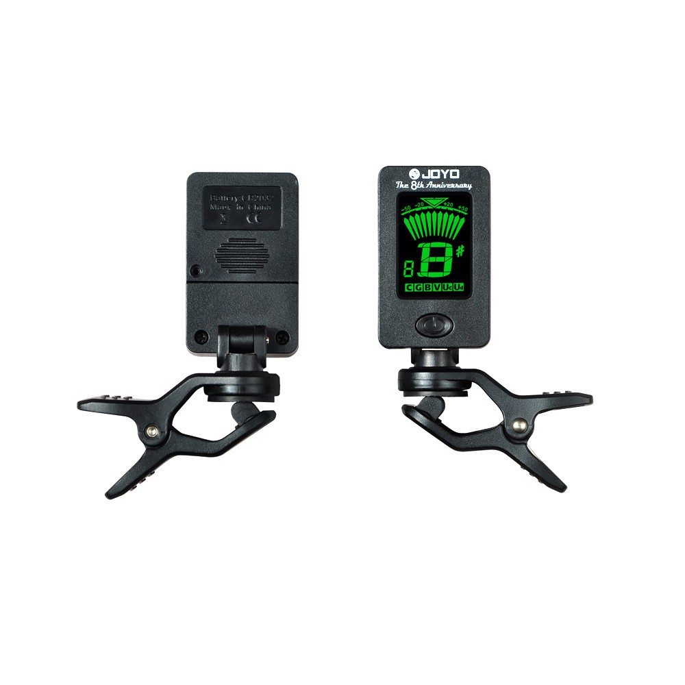 Ĩ JOYO JT-01 Mini Digital LCD Clip-on Tuner for Chromatic Guitar Bass Violin Ukulele C Ukulele D