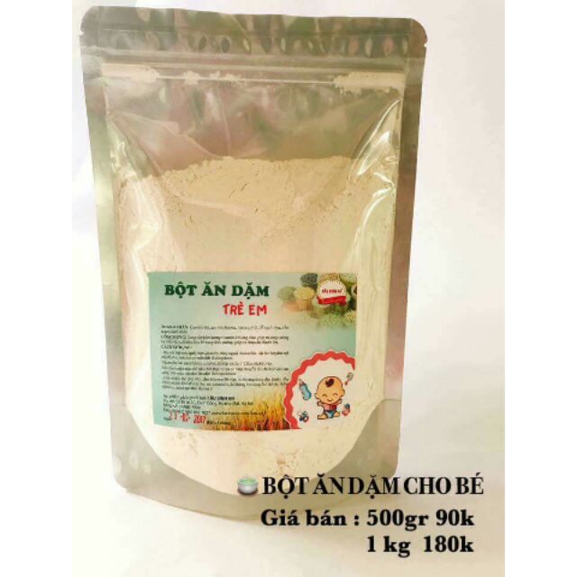 Bột ăn dặm loại mịn cho bé 4-10 tháng gói 500g