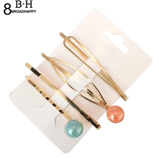 Set 4 kẹp tóc đính hạt giả ngọc trai
