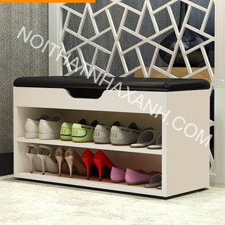 tủ giày 2 ngang tiện lợi cho gia đình ít người