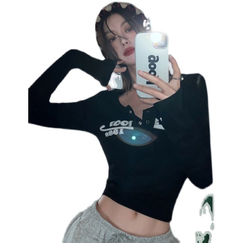 Áo Thun DàI Tay In HọA TiếT GợI CảM Cho Nữ