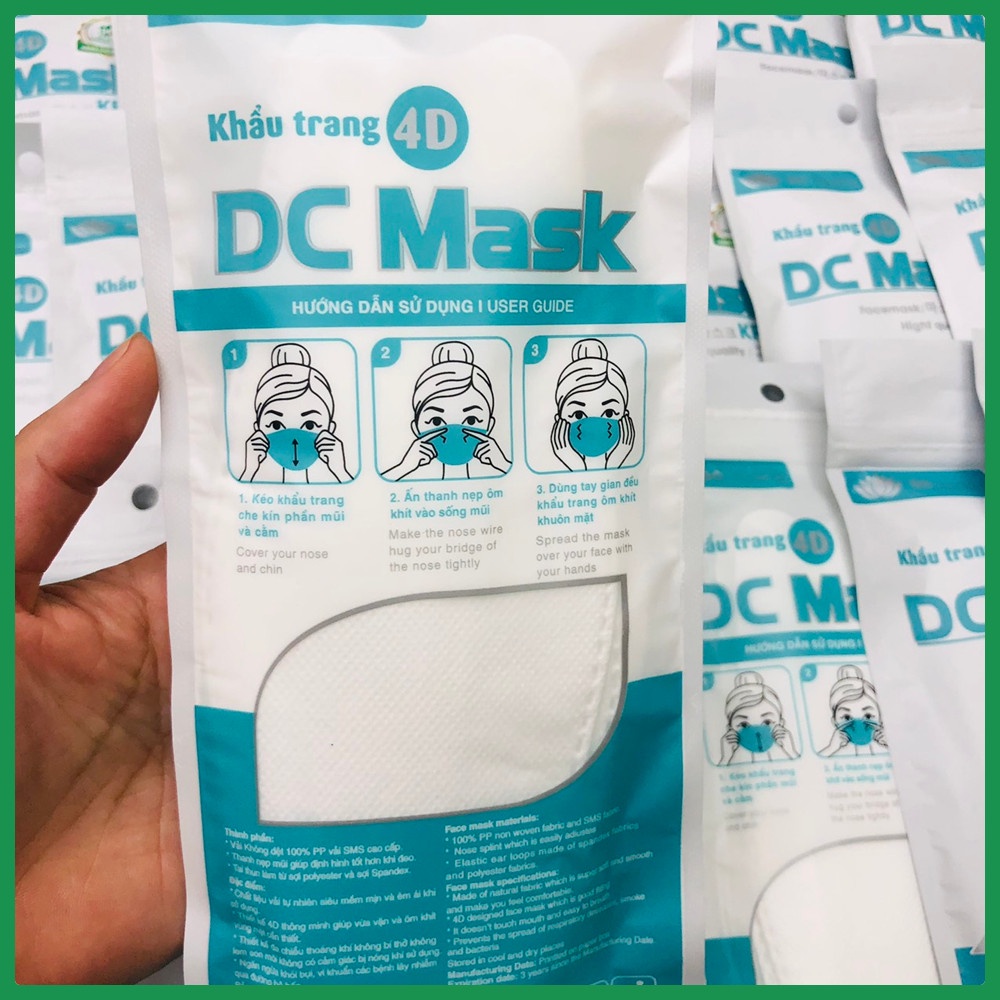 Khẩu Trang 4D DC Mask KF94 4 Lớp Kháng Khuẩn