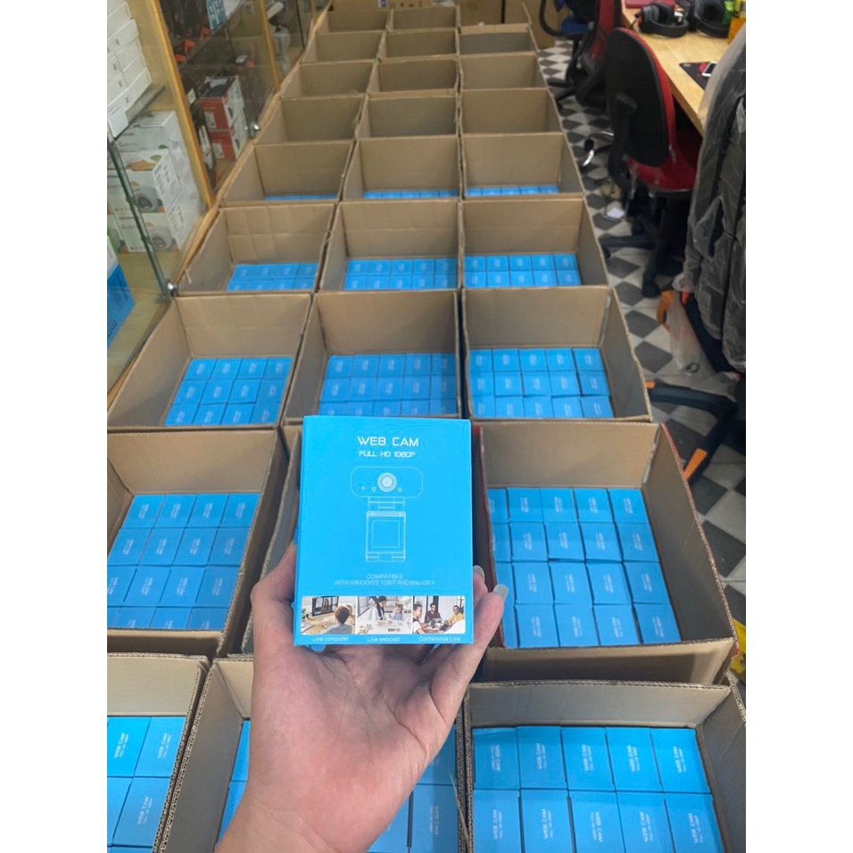 Webcam máy tính full hd 1080p full box siêu nét dùng cho máy tính laptop | BigBuy360 - bigbuy360.vn