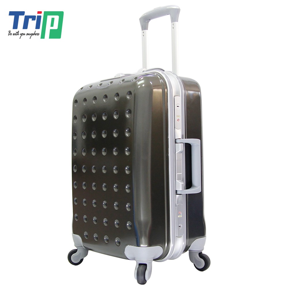 Vali Chống Trộm Nắp Bật TRIP P813 - Size 50cm - Màu Xám Thép