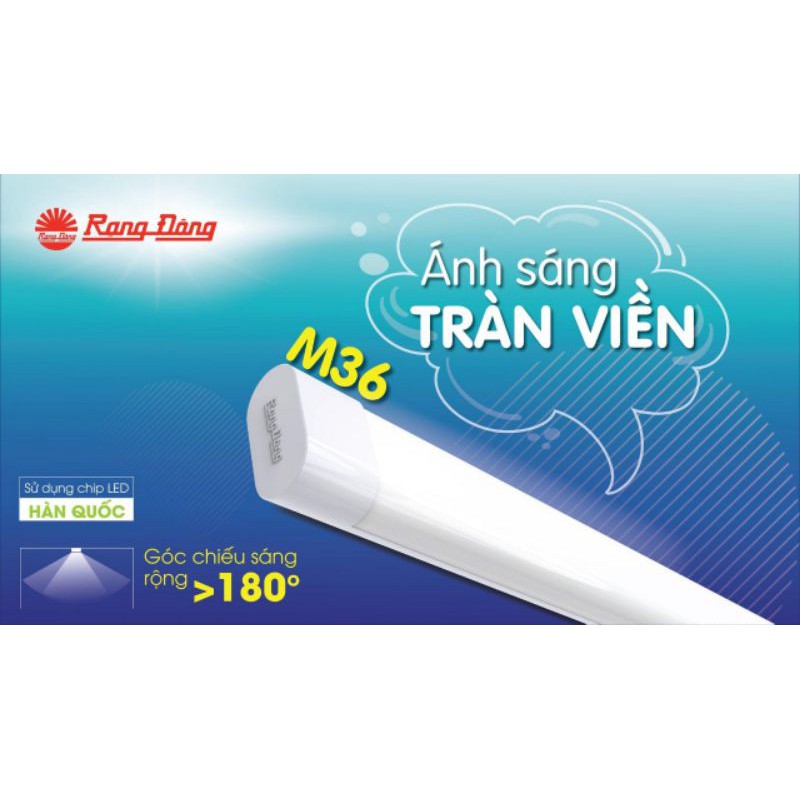 Bộ đèn tuýp led bán nguyệt Rạng đông M36 1,2m 40w