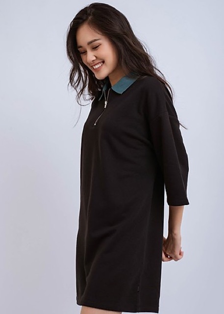 Đầm Suông Nữ Phối Khóa hàng VNXK