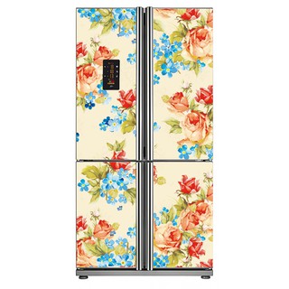 Decal dán tủ lạnh loại 4 cửa