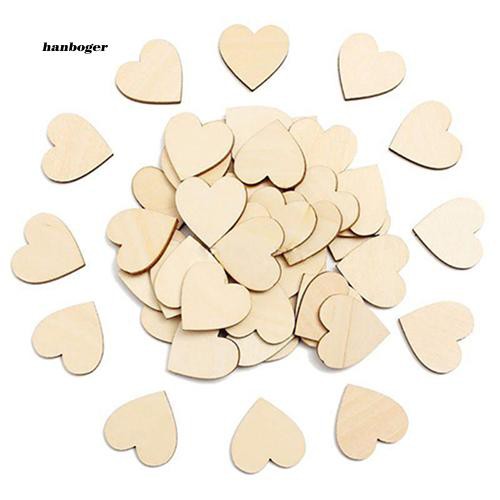 Miếng gỗ trang trí hình trái tim xinh xắn đẹp mắt