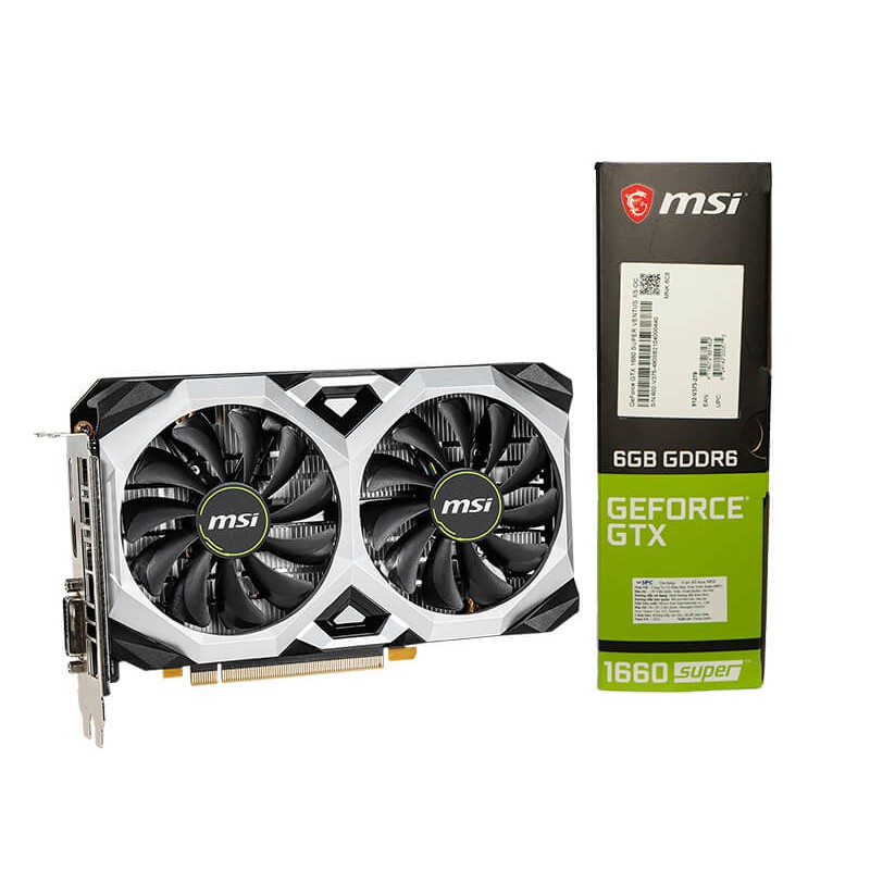 Card màn hình MSI GTX 1660 Super VENTUS XS OC (6GB GDDR6, 192-bit, HDMI+DP) | BigBuy360 - bigbuy360.vn