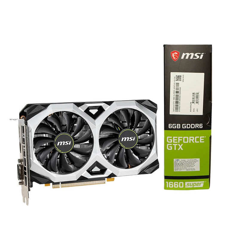 Card màn hình MSI GTX 1660 Super VENTUS XS OC (6GB GDDR6, 192-bit, HDMI+DP)