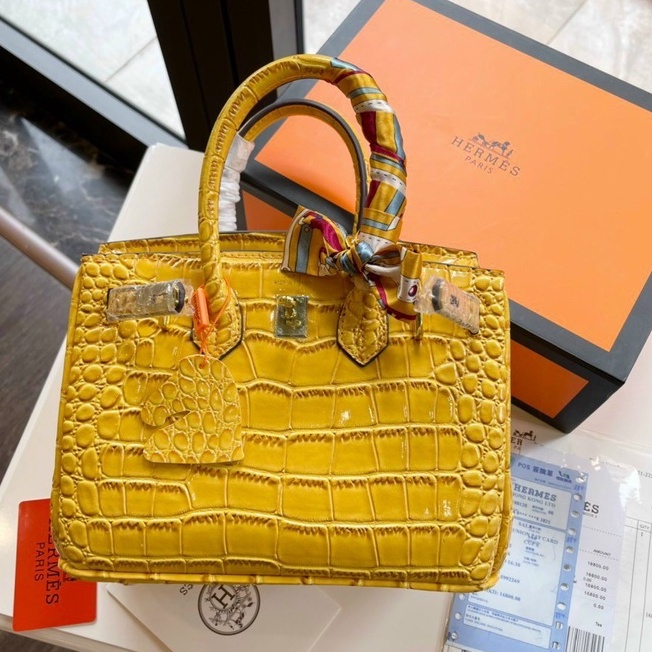 Túi xách nữ HM Birkin Da cá sấu 183LX289-03250