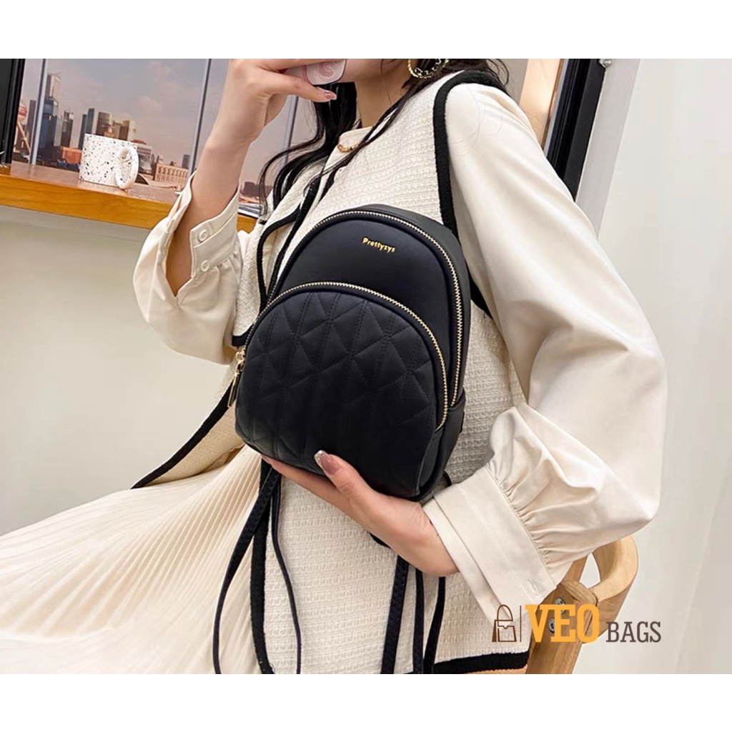 〽️Ba lô thời trang PrettyZys siêu chất nhỏ nhắn xinh xắn có sẵn