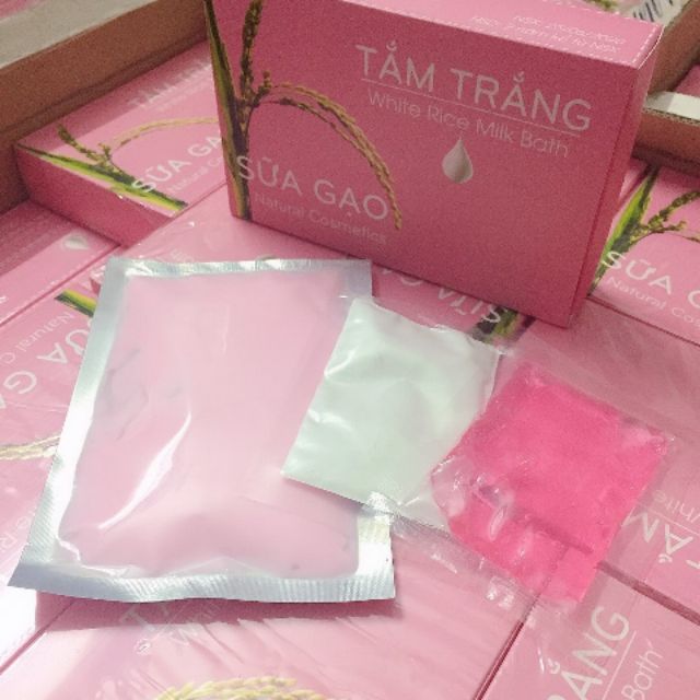 Tắm  trắng  sữa  gạo