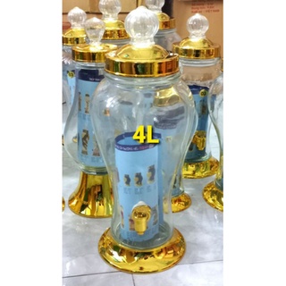 Bình Ngâm Rượu Sâm Thủy Tinh Phú Hòa 4 lít có van và không van