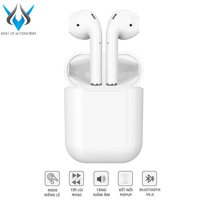 Tai nghe bluetooth True Wireless Borofone BE28 Plus Original series V5.0 (Trắng)