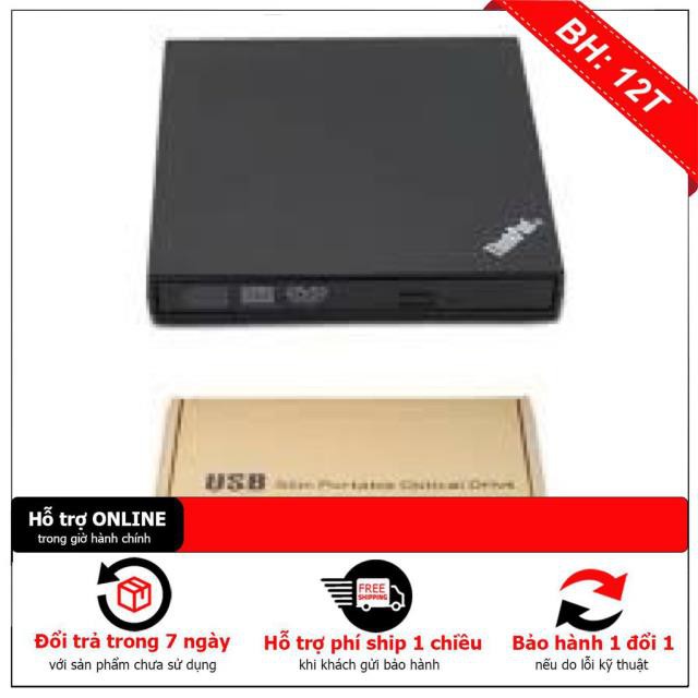 [BH12TH] Ổ DVD/RW + Box gắn ngoài laptop, giao tiếp qua cỏng USB