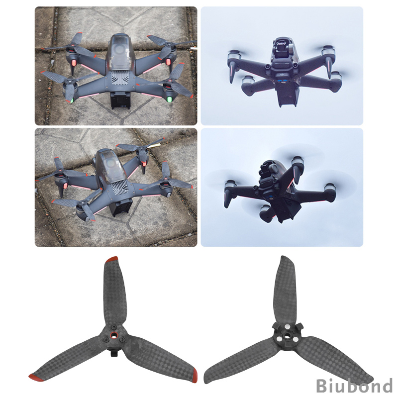 Carbon Fiber Low-Noise Quick Release Propeller Props for DJI FPV Combo Drone Foldable Quadcopter