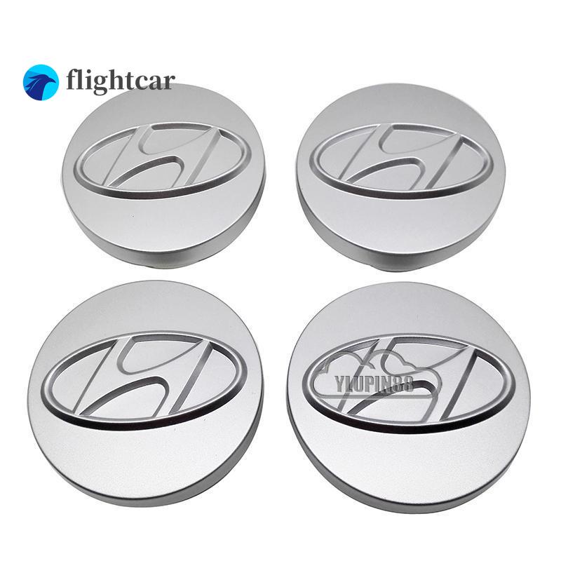 (FT)JC| Set 4 Nắp Đậy Trục Bánh Xe 57mm Cho Hyundai Getz Matrix Elantra Accent Sonata Atos Tucson Stare