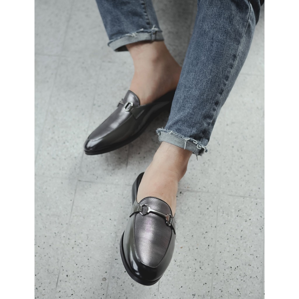 GIÀY SỤC NAM HỞ GÓT DA BÒ NGUYÊN TẤM BẢO HÀNH 1 NĂM TOROSHOES MÃ M655