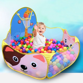 Lều Bóng Hình Thú Tặng Kèm 200 Bóng Nhựa Cho Bé