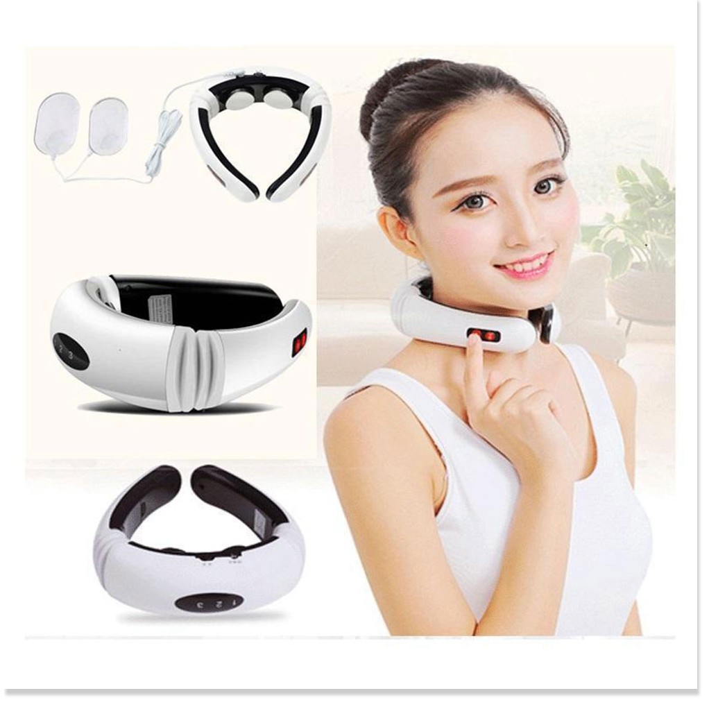 Máy Massage Cổ 3D Neck KL-5830Free Ship Cảm ứng xung điện 3D, Giúp nhức mỏi cổ, vai, gáy tuyệt đối.