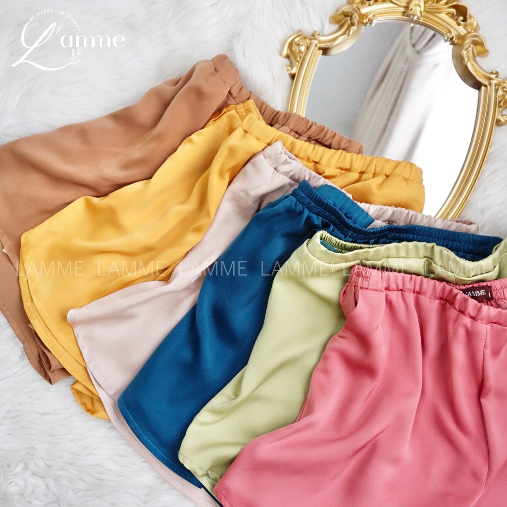 Quần ngủ chất lụa cao cấp, mặc nhà cho mẹ bầu , thiết kế bởi LAMME