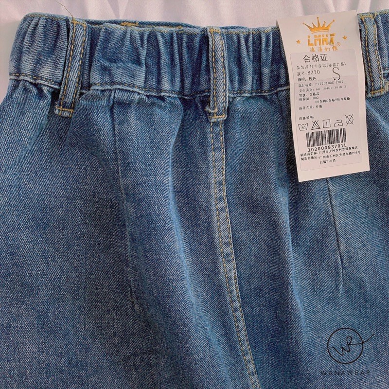 Chân váy bò dài xẻ 🍒chân váy midi WANAWEAR [SẴN HÀNG] xu hướng hot hàng QC jean dày dặn | BigBuy360 - bigbuy360.vn