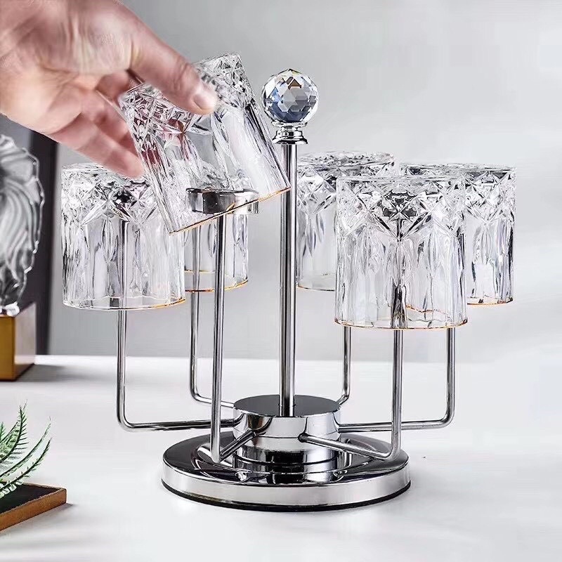 Giá úp cốc xoay 360 độ | ÚP CỐC INOX XOAY