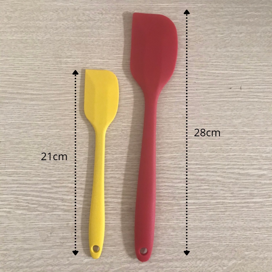 Dụng Cụ Làm Bánh: Spatula Phới Trộn Bột, Phới Dẹt Silicon , Muôi Lật Thức Ăn - Thyna Shop