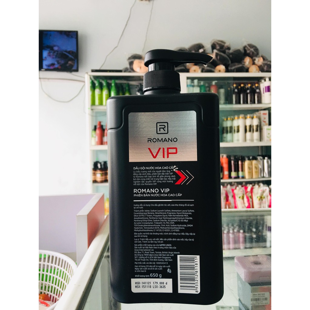 Dầu Gội  Romano VIP 650g