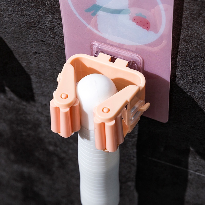 [Mới] Giá Đỡ Cây Lau Nhà / Móc Treo Cây Lau Nhà Gắn Tường Không Đục Lỗ Mạnh Mẽ Hoạt Hình Dễ Thương / Chổi Lau Nhà