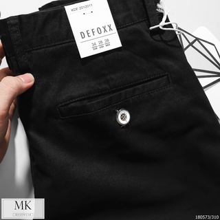 Quần Kaki Đen Defoxx Dáng Basic