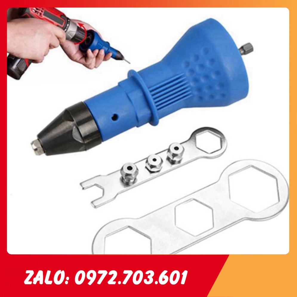 Đầu rút đinh tán gắn máy khoan bắn rive [GIÁ TỐT]
