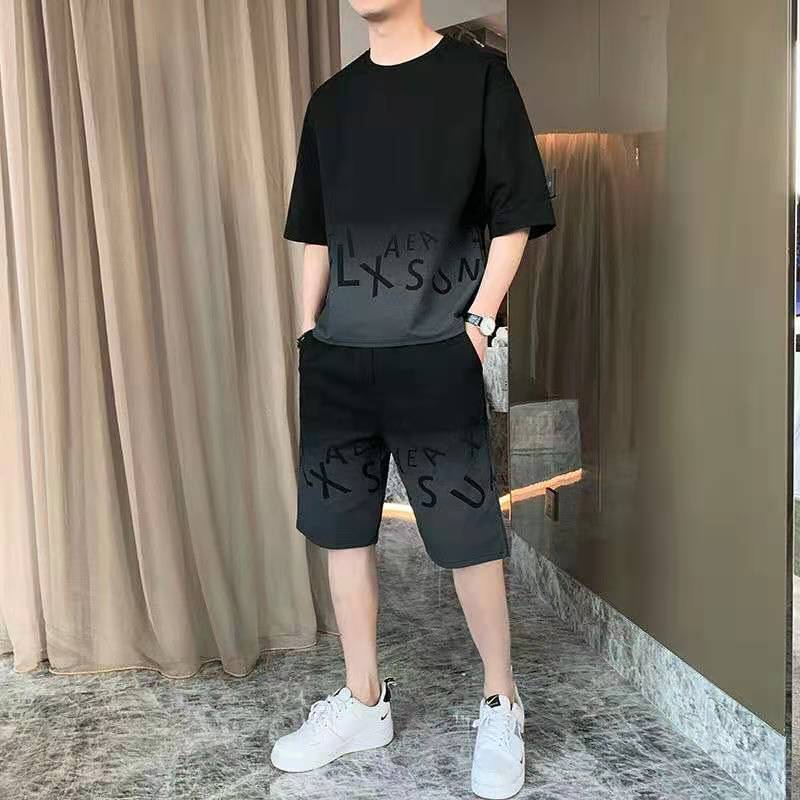 Bộ Đồ Thể Thao Mùa Hè Gồm Áo Thun Tay Ngắn Và Quần Dài Dành Cho Nam