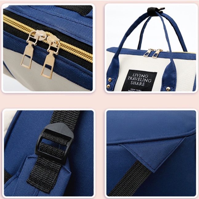 Balo Bỉm Sữa, Túi xách cho Mẹ Và Bé, Tiện ích nhiều ngăn - giữ nhiệt