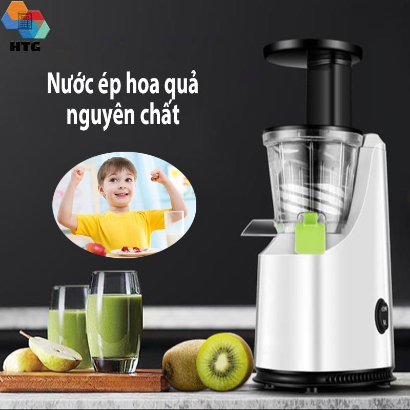 Máy ép chậm trái cây, hoa quả Entsafter công suất 200W, cơ chế 2 kênh tách bã, tích hợp lọc inox bền bỉ