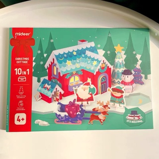 Bộ xếp hình thủ công 3D Origami Ngôi Làng Noel chính hãng Mideer - Christmas Cottage