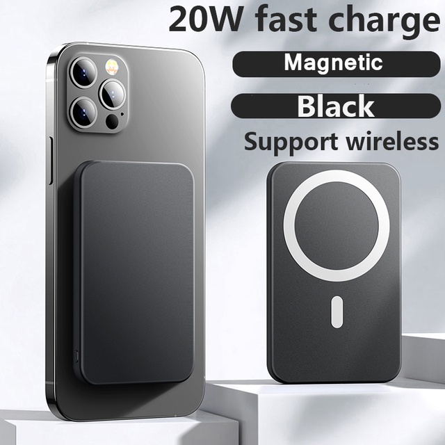 Pin Sạc Dự Phòng Không Dây Từ Tính Cho Iphone 12 13 14 Pro Max 10000mAh