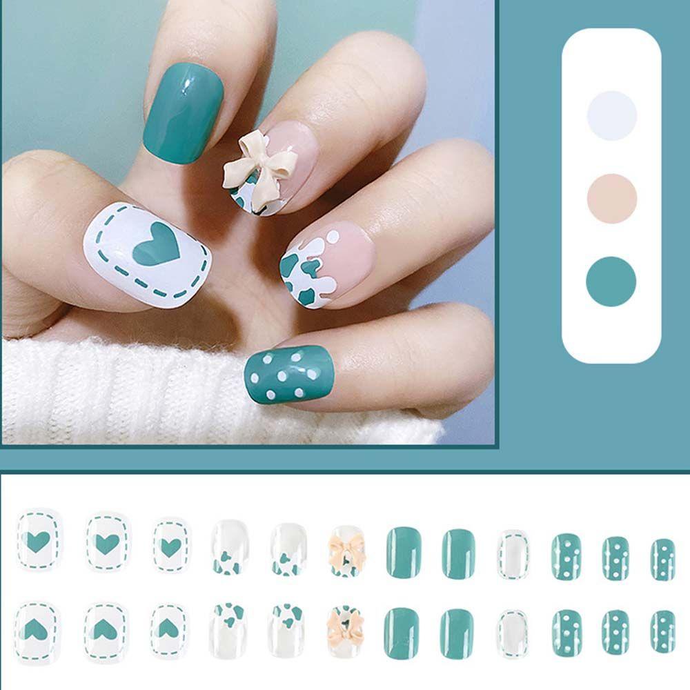 OCEANMAP Bộ Móng Tay Giả Có Thể Tháo Rời Tiện Dụng DIY