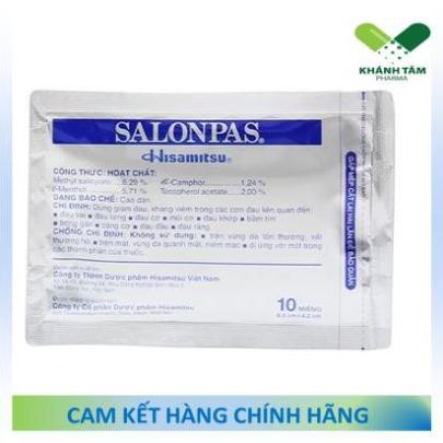 ! Cao dán Salonpas - Đau cơ, đau khớp, đau lưng, căng cơ