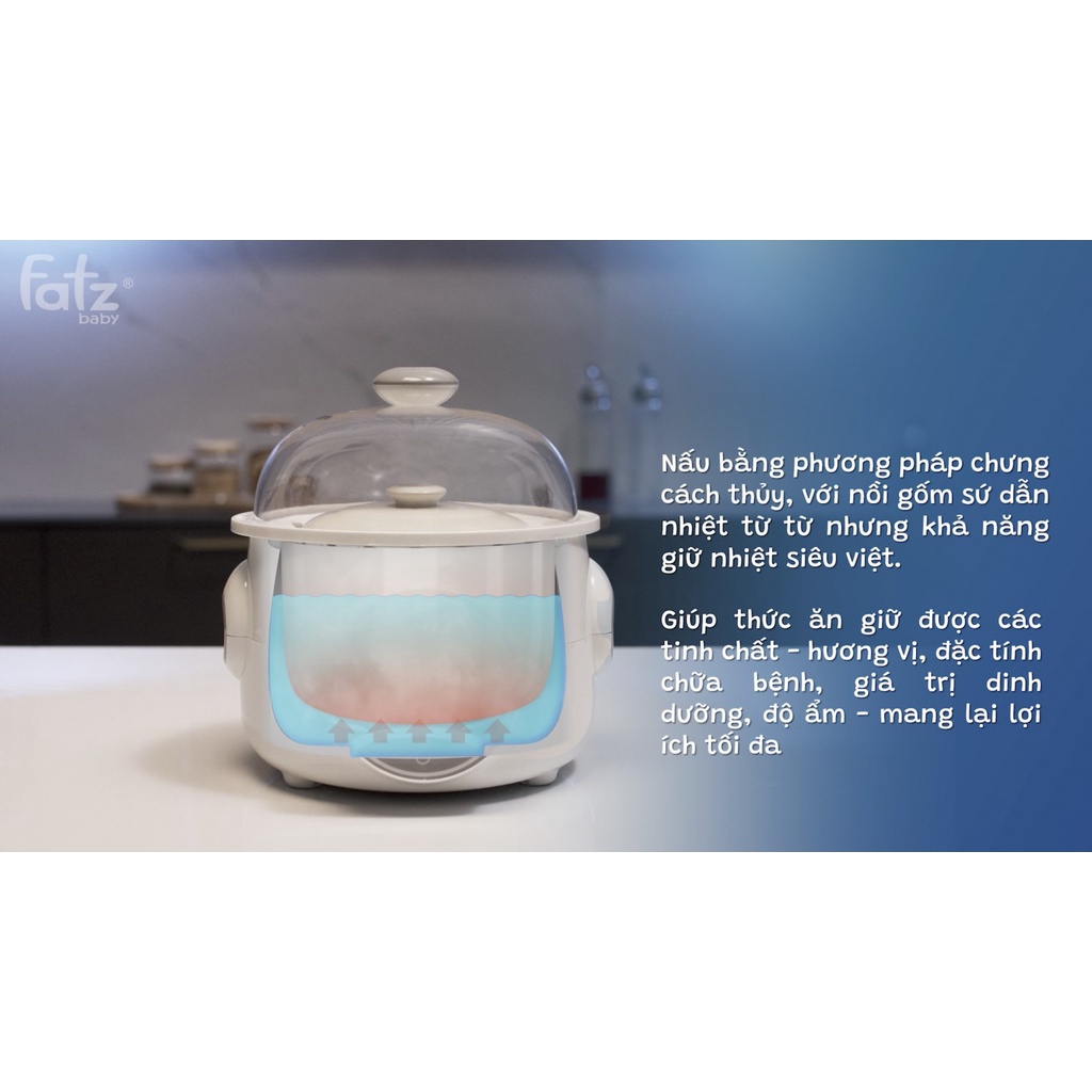 Nồi hầm cách thuỷ Fatzbaby 2 tầng 1.0L - STEW 2 - FB9110ZT