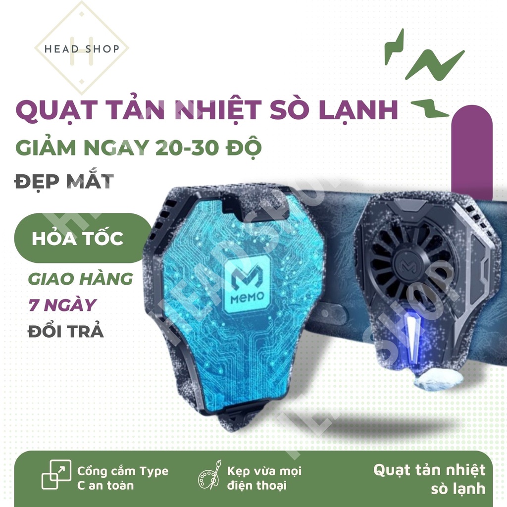 Quạt tản nhiệt gaming cho điện thoại, tản nhiệt sò lạnh siêu mát DL01 (Gía sỉ )